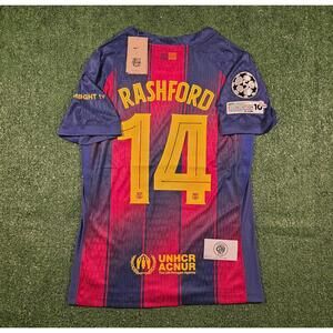 FC Barcelona 25/26 Home Kit – Rashford #14 (Player Version) Medium